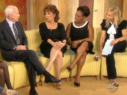 Picture of John McCain on The View.